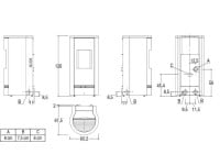 Piec na pellet Piazzetta P930 T Premium z Wi-Fi